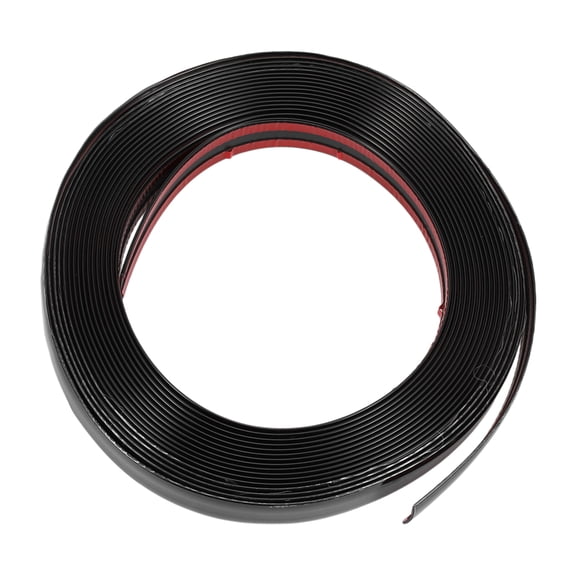 Unique Bargains 7/8" 22mm Width 33Ft 1000cm Length Window Trim Strip Kit Black