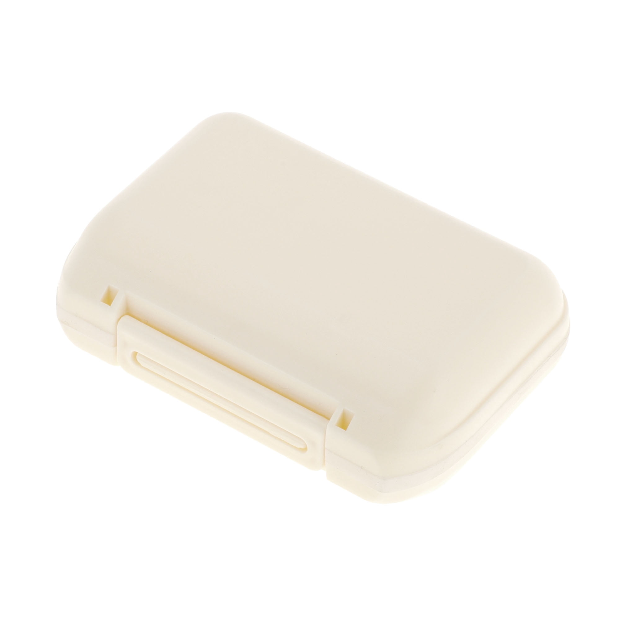 Unique Bargains 7 Grids Double Layer Pill Box 1 Pc Beige