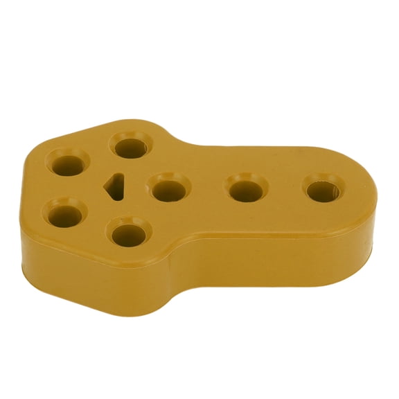 Unique Bargains 7 Holes Muffler Exhaust Hanger / Exhaust Pipe Mount Bracket Insulator for Car Truck / Heat-Resistant Rubber 11mm ID / 1 Pc Yellow