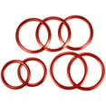 thumbnail image 1 of Unique Bargains 7 Pcs Air Conditioning Outer Vent Rings AC Decoration Trim Cover for Mercedes Benz A-Class W177 V177 Red, 1 of 6
