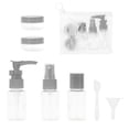 thumbnail image 1 of Unique Bargains 7 Pcs Travel Size Toiletries Bottles Containers Leakproof Squeezable Refillable Travel Bottles Set Gray, 1 of 5