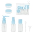 thumbnail image 1 of Unique Bargains 7 Pcs Travel Size Toiletries Bottles Containers Leakproof Squeezable Refillable Travel Bottles Set Light Blue, 1 of 5