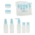 thumbnail image 1 of Unique Bargains 7 Pcs Travel Size Toiletries Bottles Containers Leakproof Squeezable Refillable Travel Container Set Blue, 1 of 5