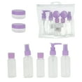 thumbnail image 1 of Unique Bargains 7 Pcs Travel Size Toiletries Bottles Containers Leakproof Squeezable Refillable Travel Container Set Purple, 1 of 5
