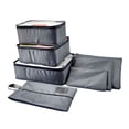thumbnail image 1 of Unique Bargains 7 Pcs Zipper Design Packing Cube Set for Luggage Gray, 1 of 5
