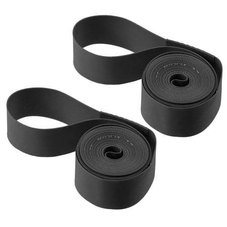 Unique Bargains 700C 27" Bike Bicycle Wheel Rim Strip Rim Tape Liner Inner Tube Protection Band Pair Black