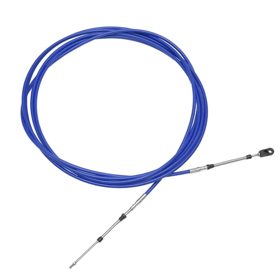 Unique Bargains 700cm 24FT 33C/3300 Marine Boat Throttle Shift Control Cable Blue with Fastening Head