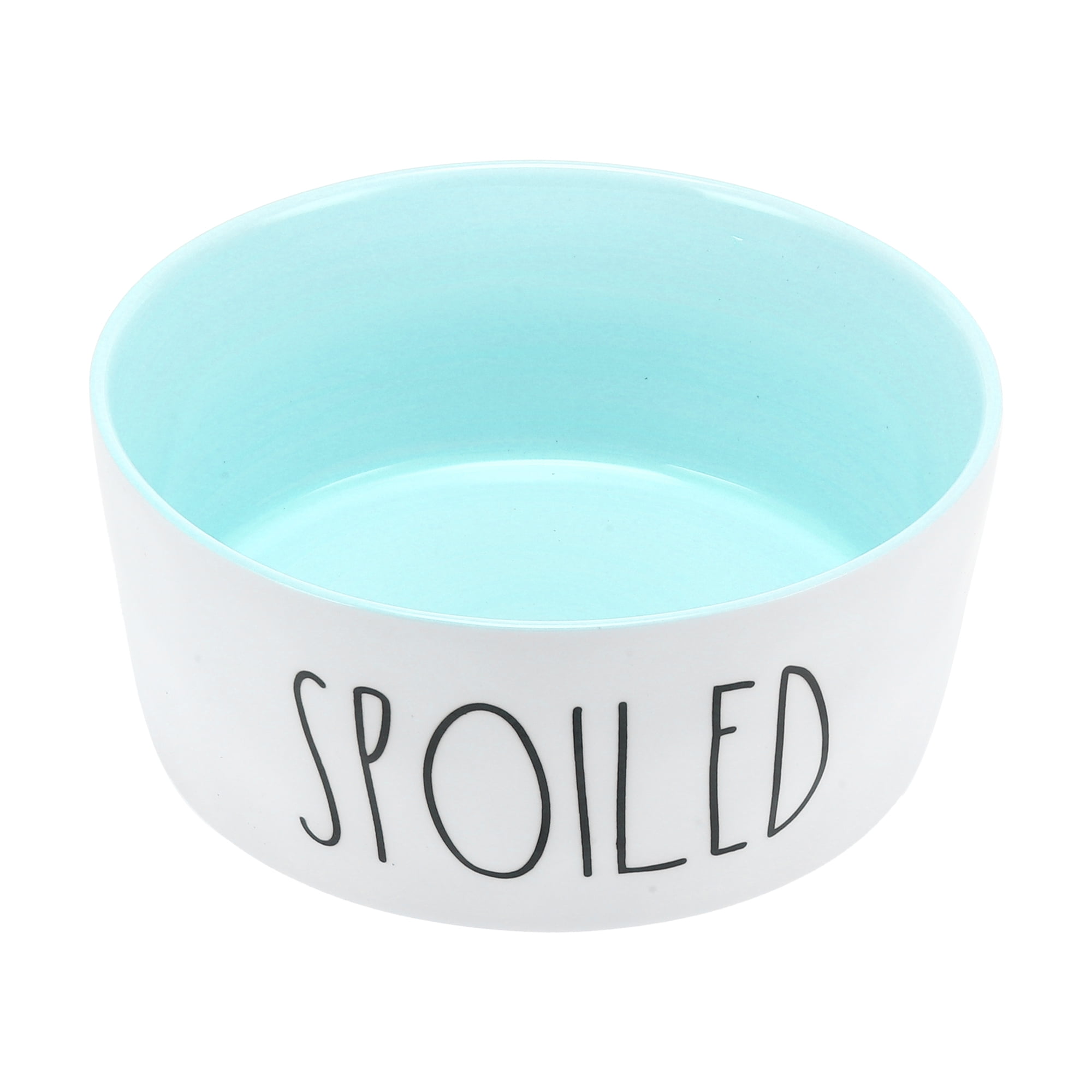 Welloyed 8" Ceramic Raised Dog Bowl – 70oz, With Bamboo Stand, Non-Slip, Dishwasher Safe For Medium/Large Dogs