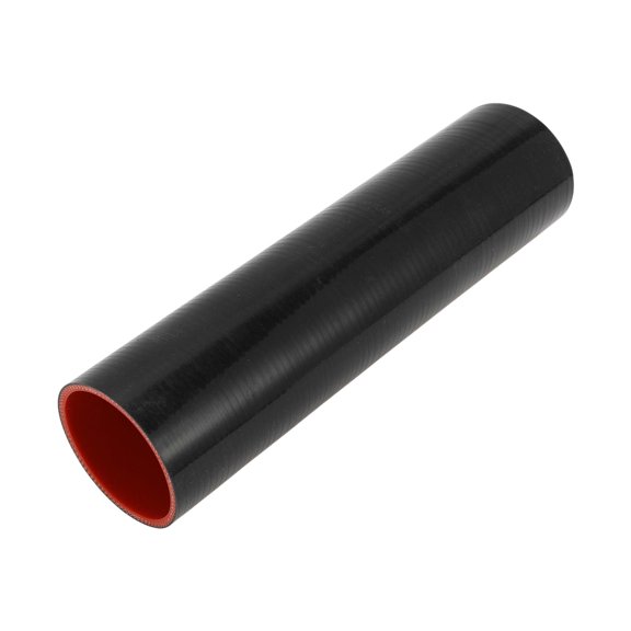 Unique Bargains 70mm ID Straight Coupler Silicone Hose 4 Layers of Cloth Intercooler Heater Turbocharger Air Intake Pipe Radiator Coolant Tube 305mm L Black Red