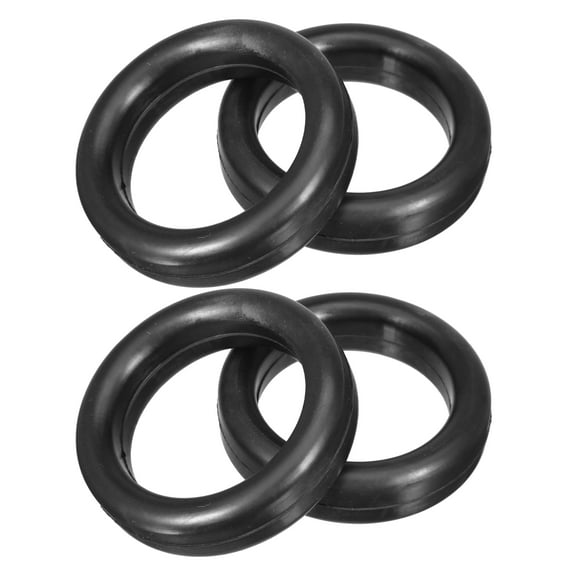 Unique Bargains 70mm O-Ring Universal Muffler Exhaust Hanger Bushing Rubber Mount Bracket Car Tail Pipe Kit 4pcs