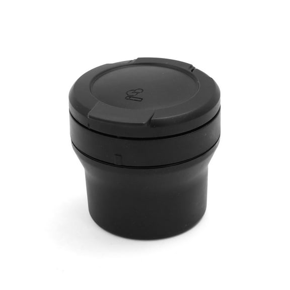 Unique Bargains 70mm x 75mm Portable Plastic Cylinder Designed Ashtray for Car Vehicle Black