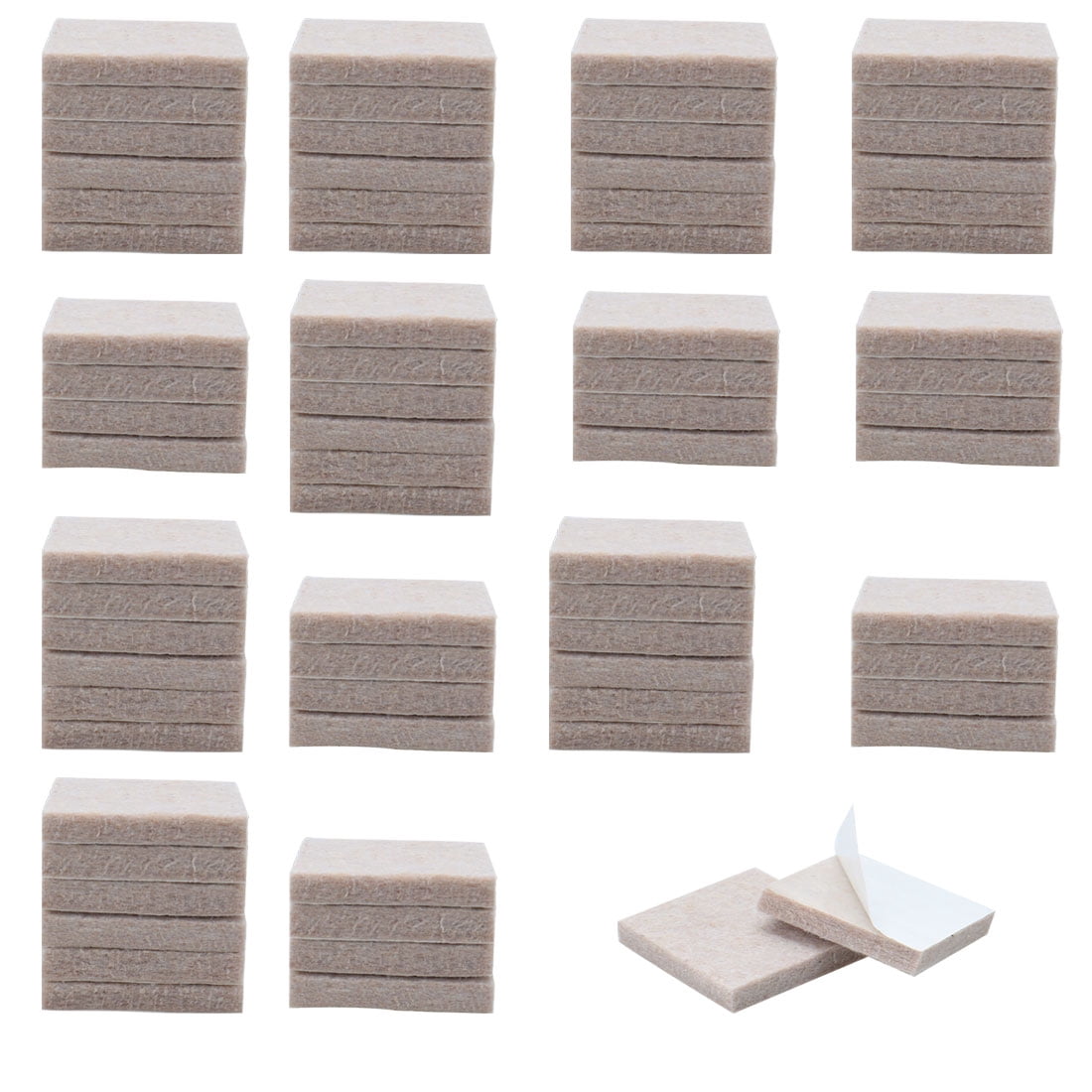 Unique Bargains 70pcs Self-stick Non-slip Anti-scratch Felt Pads for Floors Protector