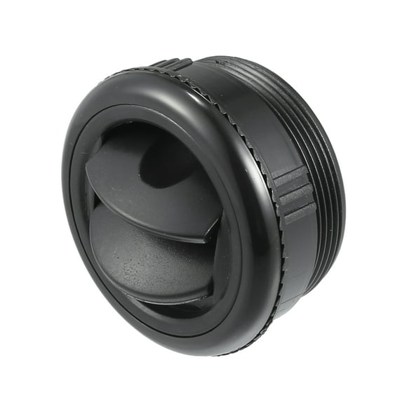 Unique Bargains 71mm 65mm Round Black AC Air Condition Vent Outlet Universal for RV Bus Boat Yacht Caravan