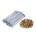 thumbnail image 1 of Unique Bargains 72pcs Silver Tone 4mm Thread Dia 160mm Length Motorcycle Wheel Spokes with Nipples, 1 of 4