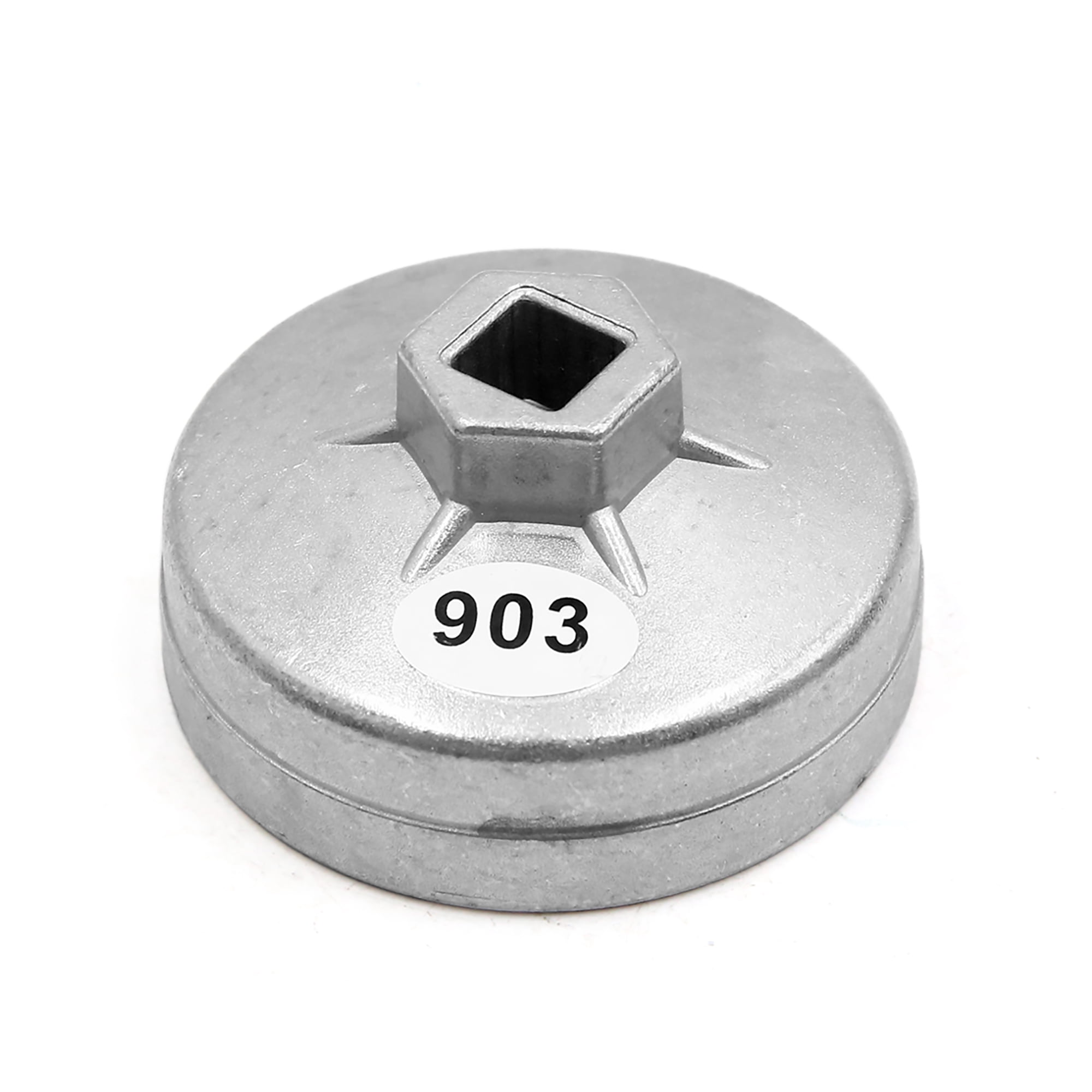 Unique Bargains 74mm 14 Flutes Metal Oil Filter Cap Wrench Socket Remover Tool