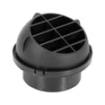 thumbnail image 1 of Unique Bargains 75mm Car Heater Ducting Warm Air Vent Outlet 360 Degrees Rotatable Black Plastic, 1 of 6