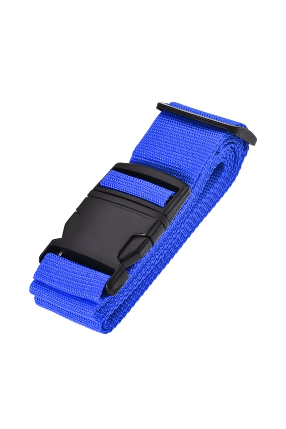 79'' Luggage Strap Suitcase Belt with Buckle Label  Polypropylene Blue