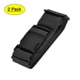 thumbnail image 1 of Unique Bargains 79'' Luggage Straps Suitcase Belts with Buckle Label Polypropylene Black 2Pcs, 1 of 6