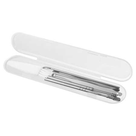 Unique Bargains 7Pcs Stainless Steel Ear Cleansing Tool Set with Plastic Box