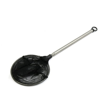 Unique Bargains 7cm Dia less Steel Telescopic Handle Aquarium Pond Shrimp Fish Skimming Net