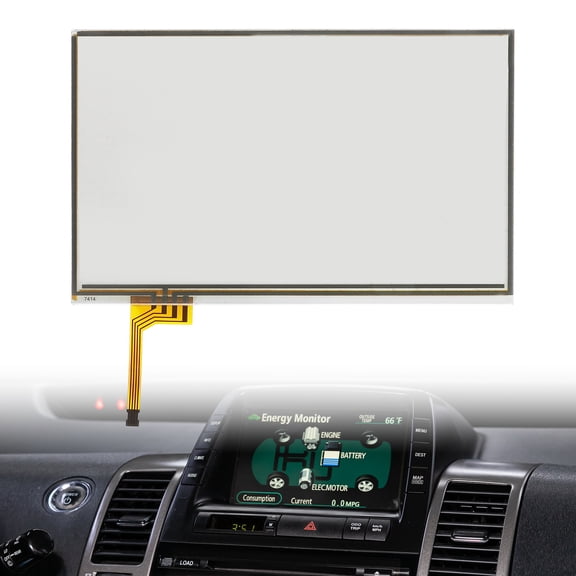 Unique Bargains 7in Navigation Touch Screen Digitizer for Toyota Prius for Lexus RX300 RX330 RX350 RX400h 04-09 4 Pin Touch Screen Information Display W/O LCD LTA070B512F/LTA070B511F/LTA070B510F