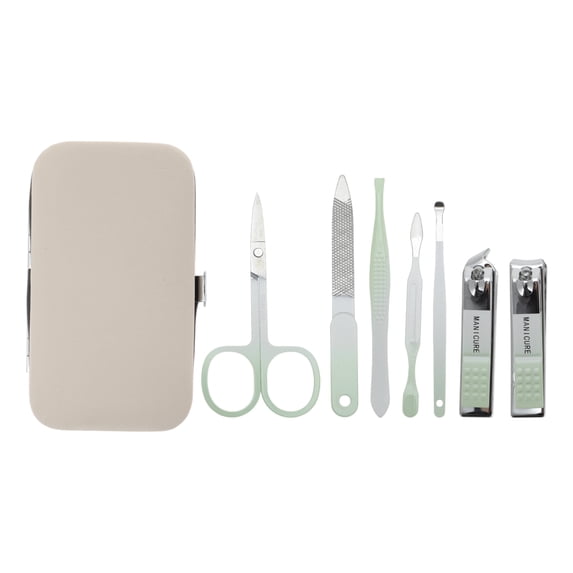 Unique Bargains 7pcs Gradient Nail Clippers Set for Toenails and Fingernails 2.36" Green