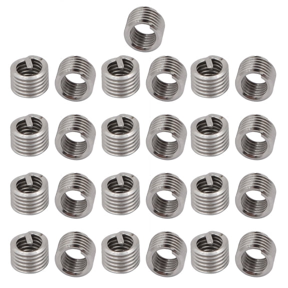 Unique Bargains #8-32x0.246" 304 Stainless Steel Helical Coil Wire Thread Insert 25pcs