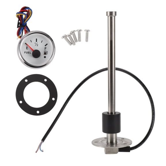 Unique Bargains 8.5" Fuel Sending Unit and Gauge Kit Boat Fuel Sending Unit Marine Fuel Sender Unit Metal 1 Set 240-33 Ohm