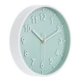 thumbnail image 1 of Uxcell 8 inch Plastic Wall Clock 3D Number Quartz Battery Operated Silent Non-Ticking Round Wall Clocks Light Green, 1 of 6