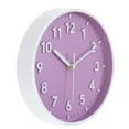 thumbnail image 1 of Uxcell 8 inch Plastic Wall Clock 3D Number Quartz Battery Operated Silent Non-Ticking Round Wall Clocks Purple, 1 of 6