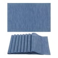 thumbnail image 1 of Unique Bargains 8 Pack Place Mats for Dining Table Decor Wipeable Table Mat Blue, 1 of 7