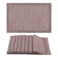 thumbnail image 1 of Unique Bargains 8 Pack Place Mats for Dining Table Decor Wipeable Table Mat Light Coffee, 1 of 7