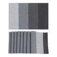 thumbnail image 1 of Unique Bargains 8 Packs Placemats for Kitchen Dining Table Decor Washable Gray 18x12in, 1 of 7