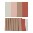 thumbnail image 1 of Unique Bargains 8 Packs Placemats for Kitchen Dining Table Decor Washable Orange 18x12in, 1 of 7