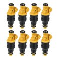 thumbnail image 1 of Unique Bargains 8 Pcs 0280150718 Car Vehicle Petrol Fuel Injector Nozzle Replacement for Ford Bronco 5.0L V8 1986-1996, 1 of 8