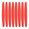 thumbnail image 1 of Unique Bargains 8 Pcs 40cm Carbon Fiber Pattern Universal Bumper Guard Strips Car Bumper Protector Patch Trim Red, 1 of 6