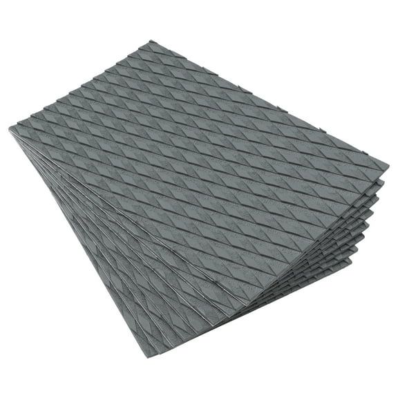 Unique Bargains 8 Pcs 94.49"x35.43" EVA Faux Teak Decking Sheet Mat for Boat Yacht Marine Deck Pad RV Car Trunk Gray