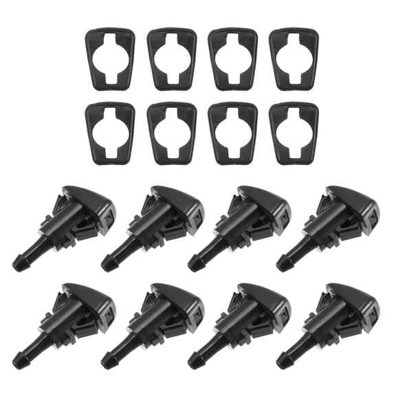 Unique Bargains 8 Pcs Car Windshield Washer Nozzle Wiper Spray Jet Fit for Dodge Caliber Black