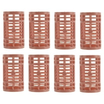 Unique Bargains 8 Pcs Convenient Heatless Voluminous Hair Roller for Women 2.68"x1.18" Brown