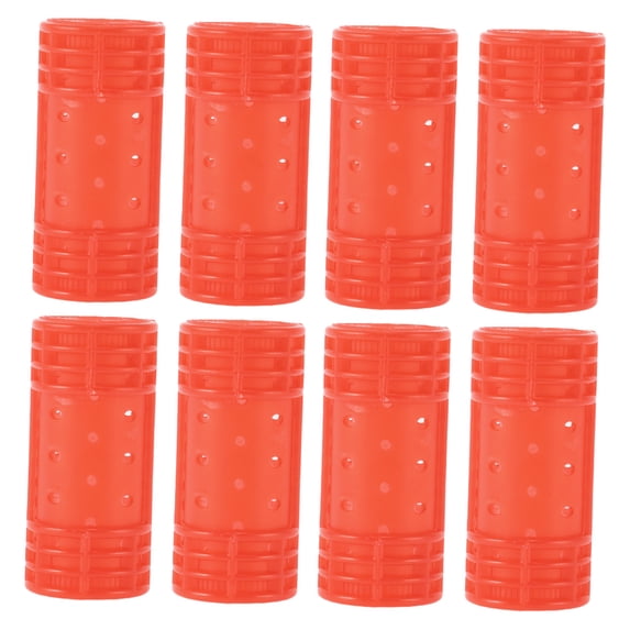 Unique Bargains 8 Pcs Convenient Heatless Voluminous Hair Roller for Women 2.68"x1.18" Red