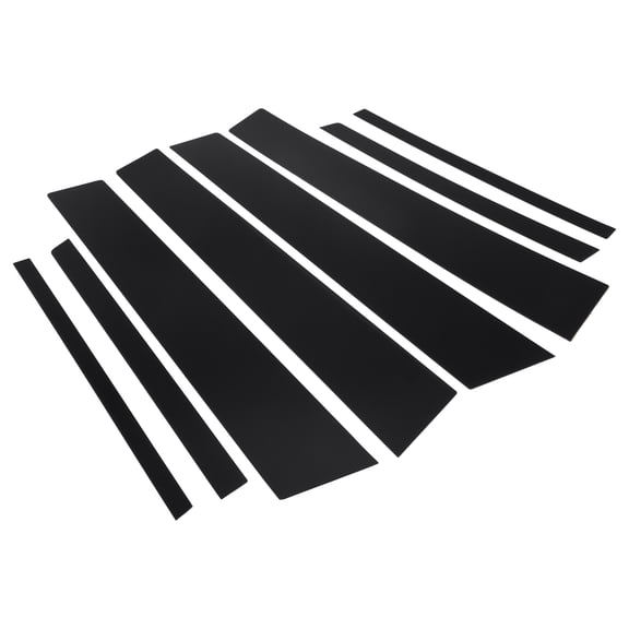 Unique Bargains 8 Pcs Door Pillar Window Trim Outer Exterior Garnish Decor for Toyota RAV4 2013-2018 Plastic Black