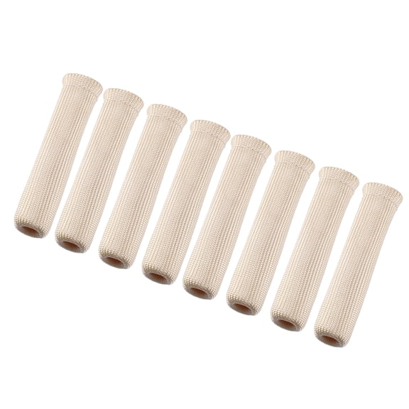 Unique Bargains 8 Pcs High Heat Shield Engine Spark Plug Wire Boots Protector Sleeve Cover for Car Beige