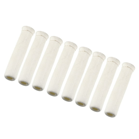 Unique Bargains 8 Pcs High Heat Shield Engine Spark Plug Wire Boots Protector Sleeve Cover for Car White