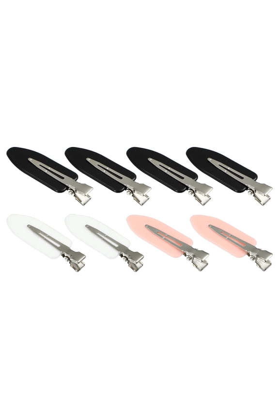8 Pcs No Bend Hair Clips No Crease Hair Clips Curl Pin Clips for Woman Makeup