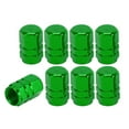 thumbnail image 1 of 8 Pcs Tire Valve Stem Caps, 10x17MM Car Wheel Valve Cap Universal for Car Bike Motorcycle Anti Crash Aluminum Alloy Green Tyre Valve Stem Cover Valve Dust Cap Tire Valve Cap, 1 of 7