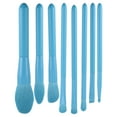 thumbnail image 1 of Unique Bargains 8 Pcs Travel Blending Makeup Brush Set Foundation Contour Concealer Blusher Brush Blue, 1 of 6