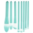 thumbnail image 1 of Unique Bargains 8 Pcs Travel Blending Makeup Brush Set Foundation Contour Concealer Blusher Brush Light Blue, 1 of 6