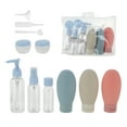 thumbnail image 1 of Unique Bargains 8 Pcs Travel Container Set Reusable Travel Bottles Set Blue Beige, 1 of 6