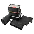 thumbnail image 1 of Unique Bargains 8 Pcs Zipper Design Packing Cube Set for Luggage Black, 1 of 5