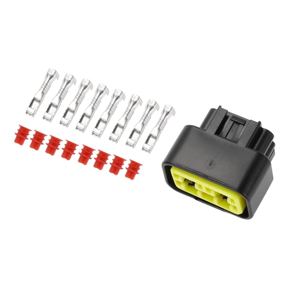 Unique Bargains 8 Pin Car Electrical Wire Connector Plug Housing Kits Waterproof for Car 1 Set 2.3mm Series